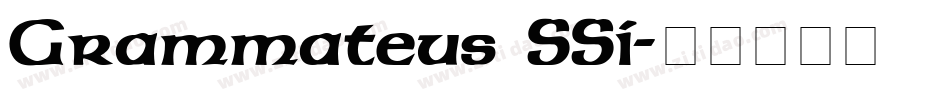 Grammateus SSi字体转换
